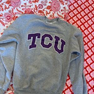 Gray TCU Women’s Sweater